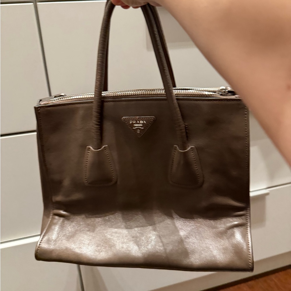 Prada Brown Satchel with Timeless Elegance